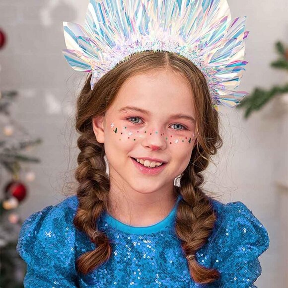 Light Up Crown LED Headband Glow Rave Costume Accessory for Adults Women main image 5